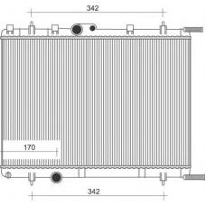350213887000 MAGNETI MARELLI Радиатор, охлаждение двигателя