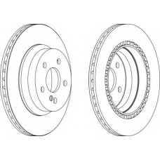 DDF1672-1 FERODO Тормозной диск