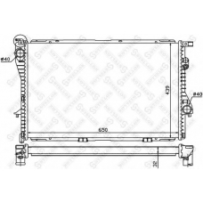 10-25289-SX STELLOX Радиатор, охлаждение двигателя