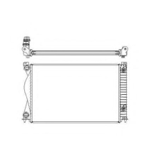 58234 NRF Радиатор, охлаждение двигателя