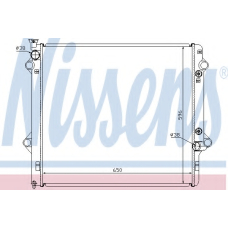646806 NISSENS Радиатор, охлаждение двигателя