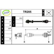 TR205 SERA Приводной вал