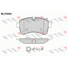 BL2164A1 FTE Комплект тормозных колодок, дисковый тормоз
