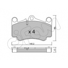822-893-0 CIFAM Комплект тормозных колодок, дисковый тормоз