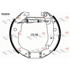 TK2070 FTE Комплект тормозных колодок