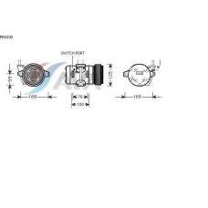 PRK030 AVA Компрессор, кондиционер