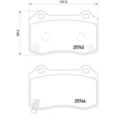 8DB 355 021-251 HELLA PAGID Комплект тормозных колодок, дисковый тормоз