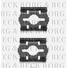BBK1215 BORG & BECK Комплектующие, колодки дискового тормоза