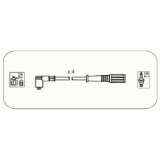 FAS35 JANMOR Комплект проводов зажигания
