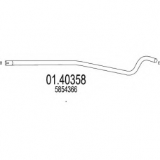 01.40358 MTS Труба выхлопного газа