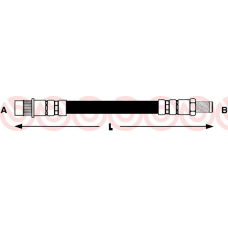 T 11 015 BREMBO Тормозной шланг