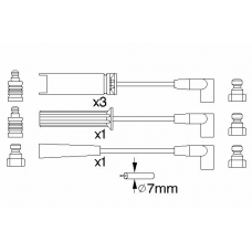 0 986 356 739 BOSCH Комплект проводов зажигания