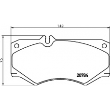 8DB 355 006-061 HELLA PAGID Комплект тормозных колодок, дисковый тормоз