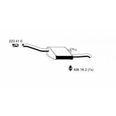 341103 ERNST Глушитель выхлопных газов конечный
