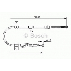 1 987 482 175 BOSCH Трос, стояночная тормозная система