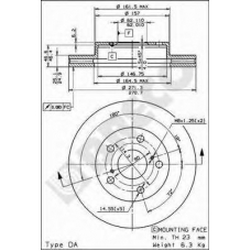 BS 8168 BRECO Тормозной диск