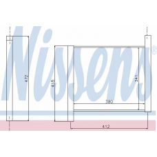 68450 NISSENS Радиатор, охлаждение двигателя