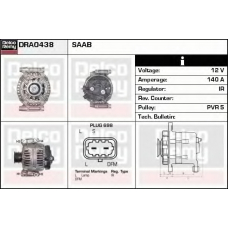 DRA0438 DELCO REMY Генератор