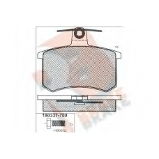 RB0337-700 R BRAKE Комплект тормозных колодок, дисковый тормоз