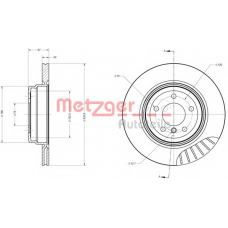 6110705 METZGER Тормозной диск