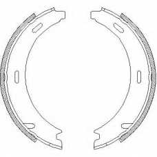 Z4094.00 WOKING Комплект тормозных колодок