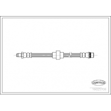 19025706 CORTECO Тормозной шланг
