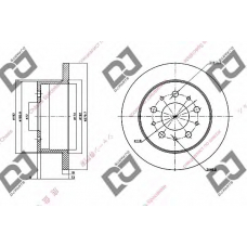 BD1530 DJ PARTS Тормозной диск