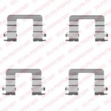 LX0416 DELPHI Комплектующие, колодки дискового тормоза