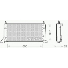 DRM10021 DENSO Радиатор, охлаждение двигателя