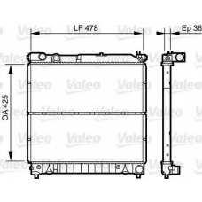 734919 VALEO Радиатор, охлаждение двигателя