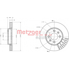 6110552 METZGER Тормозной диск