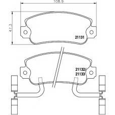 8DB 355 018-931 HELLA PAGID Комплект тормозных колодок, дисковый тормоз