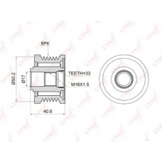 PA-1007 LYNX Pa-1007 муфта свободного хода генератора nissan teana(j31) 2.0 03-08 / tiida 1.8 07> / x-trail(t31) 2.0 07>