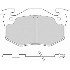 FD6065N NECTO Комплект тормозных колодок, дисковый тормоз