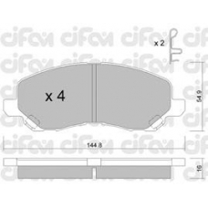 822-481-0 CIFAM Комплект тормозных колодок, дисковый тормоз