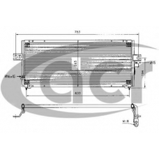 300363 ACR Конденсатор, кондиционер