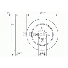 0 986 479 859 BOSCH Тормозной диск