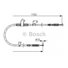 1 987 477 747 BOSCH Трос, стояночная тормозная система