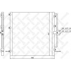 10-45452-SX STELLOX Конденсатор, кондиционер