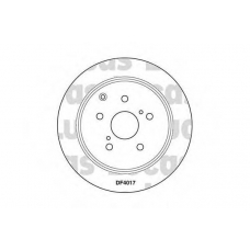 DF4017 TRW Тормозной диск