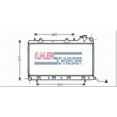 2500151 KUHLER SCHNEIDER Радиатор, охлаждение двигател