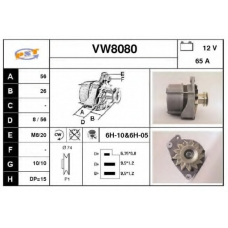 VW8080 SNRA Генератор