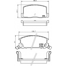 8DB 355 016-741 HELLA Комплект тормозных колодок, дисковый тормоз