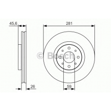 0 986 479 S97 BOSCH Тормозной диск