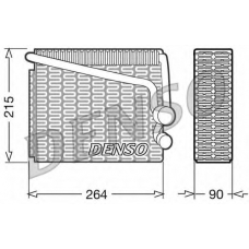 DEV01001 DENSO Испаритель, кондиционер