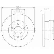 8DD 355 102-891 HELLA PAGID Тормозной диск