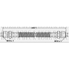 BBH7343 BORG & BECK Тормозной шланг