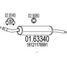 01.63340 MTS Глушитель выхлопных газов конечный