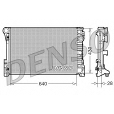 DRM17110 DENSO Радиатор, охлаждение двигателя