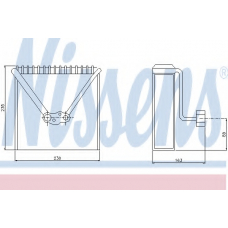 92234 NISSENS Испаритель, кондиционер